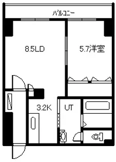 カスティージョミュー【200号室】の間取り