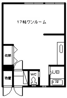 前田アパート【5号室】の間取り
