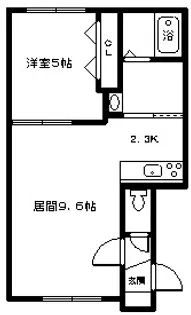 ラ・エスパシオ【1階】の間取り