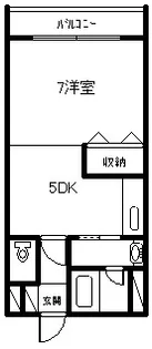 8条ビル【306号室】の間取り