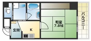 大阪府大阪市西成区長橋2丁目【マンション】の間取り