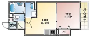 大阪府大阪市西成区玉出東1丁目【アパート】の間取り