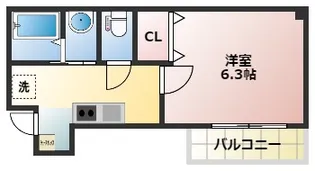 大阪府大阪市西成区玉出中2丁目【マンション】の間取り