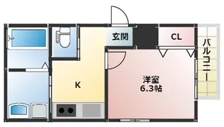 大阪府大阪市西成区千本中2丁目【マンション】の間取り