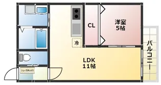 大阪府大阪市西成区玉出中1丁目【マンション】の間取り