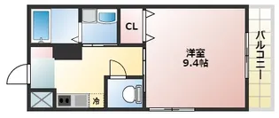 大阪府大阪市西成区聖天下1丁目【アパート】の間取り