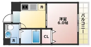 大阪府大阪市西成区山王1丁目【マンション】の間取り
