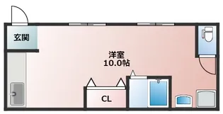 大阪府大阪市西成区南津守6丁目【アパート】の間取り
