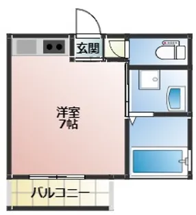 大阪府大阪市西成区天下茶屋2丁目【アパート】の間取り