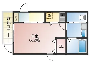大阪府大阪市西成区潮路2丁目【アパート】の間取り