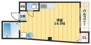大阪府大阪市西成区南津守3丁目【マンション】の間取り