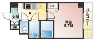 大阪府大阪市西成区梅南2丁目【マンション】の間取り