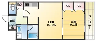 大阪府大阪市西成区梅南3丁目【マンション】の間取り