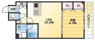 大阪府大阪市西成区梅南3丁目【マンション】の間取り