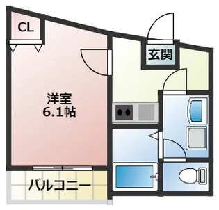 大阪府大阪市西成区玉出東2丁目【マンション】の間取り
