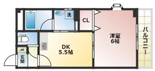 大阪府大阪市西成区津守2丁目【マンション】の間取り