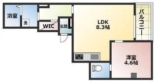 大阪府大阪市西成区松1丁目【マンション】の間取り