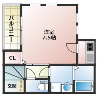 大阪府大阪市西成区玉出東2丁目【アパート】の間取り
