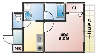 大阪府大阪市西成区玉出中1丁目【マンション】の間取り