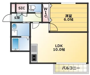 大阪府大阪市西成区松1丁目【アパート】の間取り