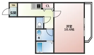 大阪府大阪市西成区天下茶屋3丁目【マンション】の間取り