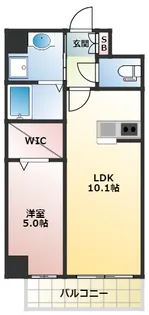 大阪府大阪市西成区鶴見橋1丁目【マンション】の間取り