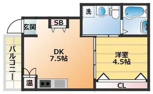 大阪府大阪市西成区玉出中2丁目【アパート】の間取り