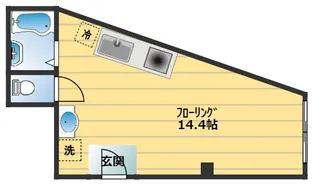 大阪府大阪市西成区玉出西2丁目【マンション】の間取り