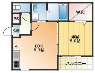 大阪府大阪市西成区天神ノ森1丁目【アパート】の間取り