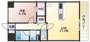 大阪府大阪市西成区玉出西1丁目【マンション】の間取り