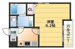 大阪府大阪市西成区天下茶屋東2丁目【アパート】の間取り