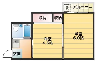 大阪府大阪市西成区山王3丁目【アパート】の間取り