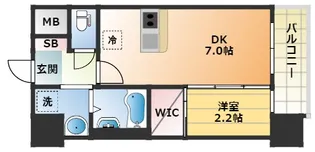 大阪府大阪市浪速区敷津西1丁目【マンション】の間取り