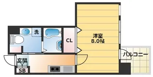 大阪府大阪市阿倍野区美章園1丁目【マンション】の間取り
