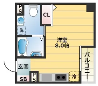 大阪府大阪市住吉区東粉浜3丁目【マンション】の間取り