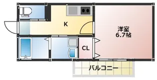 大阪府大阪市西成区千本中2丁目【マンション】の間取り