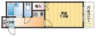 大阪府大阪市西成区玉出西2丁目【マンション】の間取り