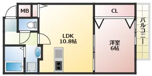 大阪府大阪市西成区梅南3丁目【アパート】の間取り