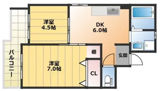 ウエルアップハイツ【2階】の間取り