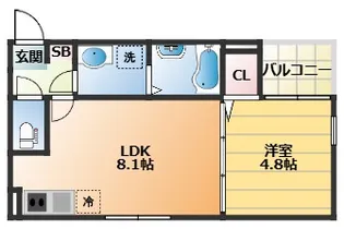 レーベンハイム西加賀谷【3階】の間取り