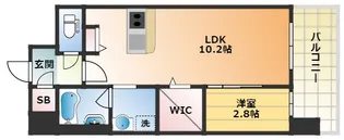 大阪府大阪市浪速区敷津東1丁目【マンション】の間取り