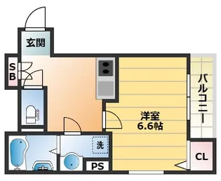 UrbanNests天神【1階】の間取り