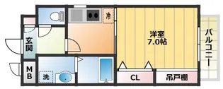 大阪府大阪市西成区玉出東1丁目【マンション】の間取り