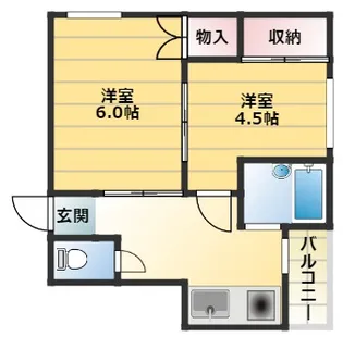 大阪府大阪市西成区千本北2丁目【マンション】の間取り