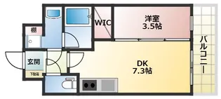 大阪府大阪市阿倍野区旭町1丁目【マンション】の間取り