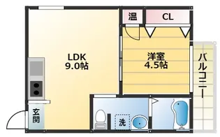 Fmaison北加賀屋Ⅲ番館【1階】の間取り