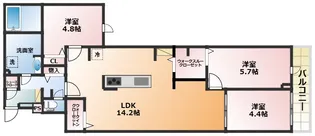 大阪府大阪市阿倍野区松崎町4丁目【アパート】の間取り