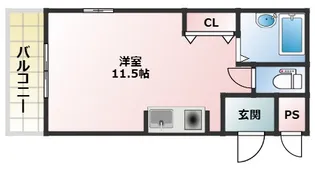 大阪府大阪市西成区旭1丁目【マンション】の間取り