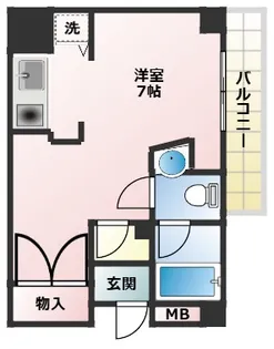 大阪府大阪市西成区花園南2丁目【マンション】の間取り