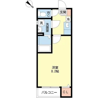 シャムロック熱田W棟【1階】の間取り